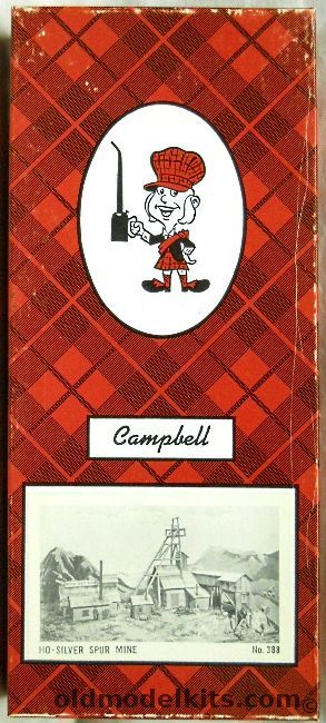 Campbell 1/87 Silver Spur Mine - HO Scale Craftsman Kit, 388 plastic model kit